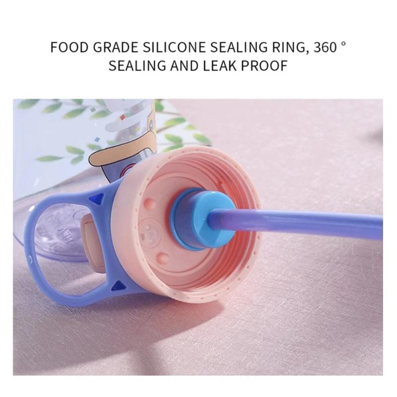 480ml Tazze con Beccuccio per Bambini Borracce Creative Cartoon Tazze per Svezzamento con Cannucce e Coperchi A Prova di Perdite Portatili Bicchieri per Bambini