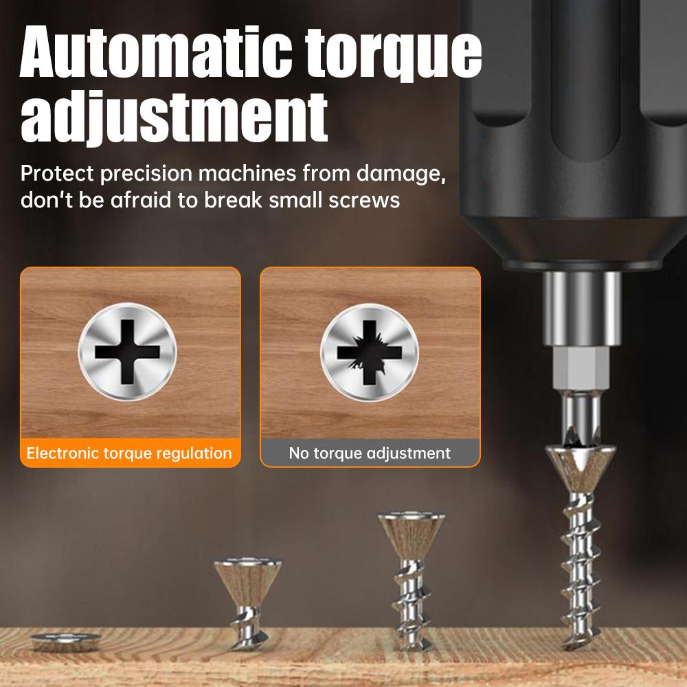 USB Electric Screwdriver Battery Rechargeable Cordless Screwdriver Impact Wireless Screwdriver Drill Electric Screw Driver Tools