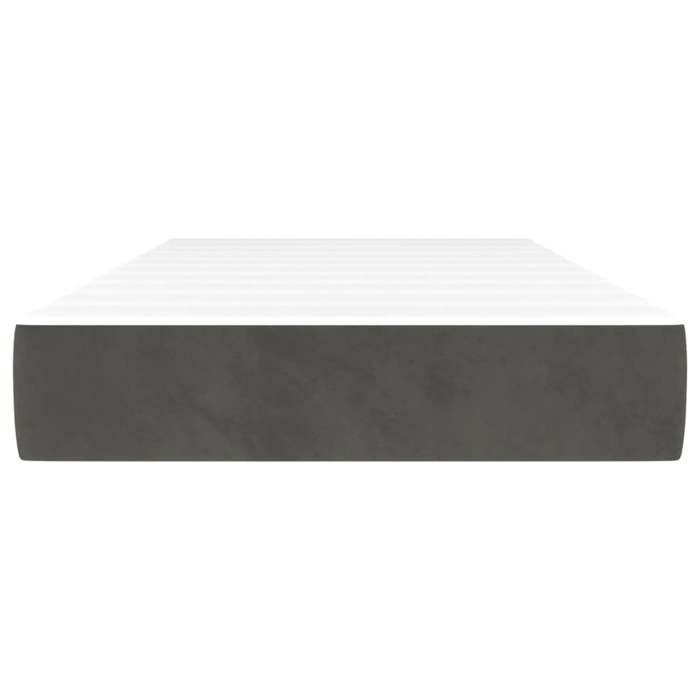 VidaXL Matelas de lit à ressorts ensachés 80x220 cm epaisseur 20 cm velours,matelas,matelas de lit,matelas à sommier tapissier