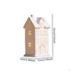 Ceramic Illuminated Cottage Figurine, House Statue, Figurines, Scene, Porcelain, Christmas