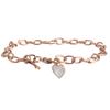 Bracciale da donna con conchiglia a forma di cuore in acciaio al titanio europeo e americano