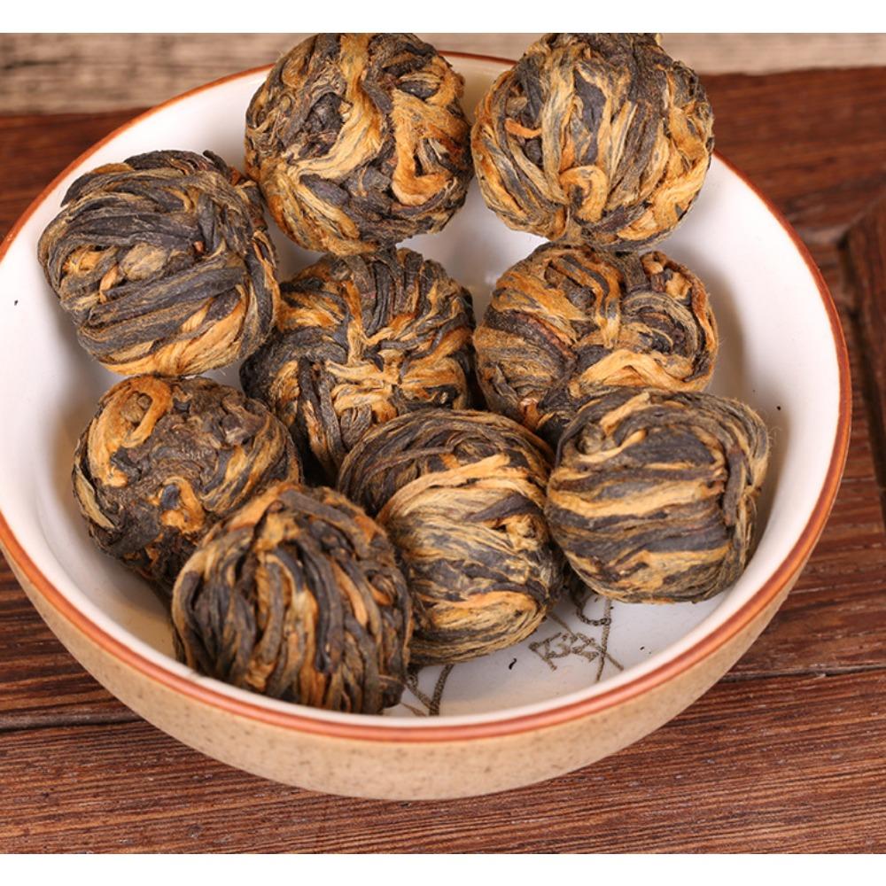 Dianhong Black Tea Small Golden Balls 100g Herbal Energy Tea Stomach Care 01