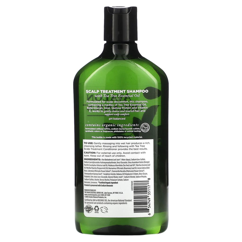 Shampoo, Scalp Treatment, Tea Tree, 325Ml(11Fl Oz)