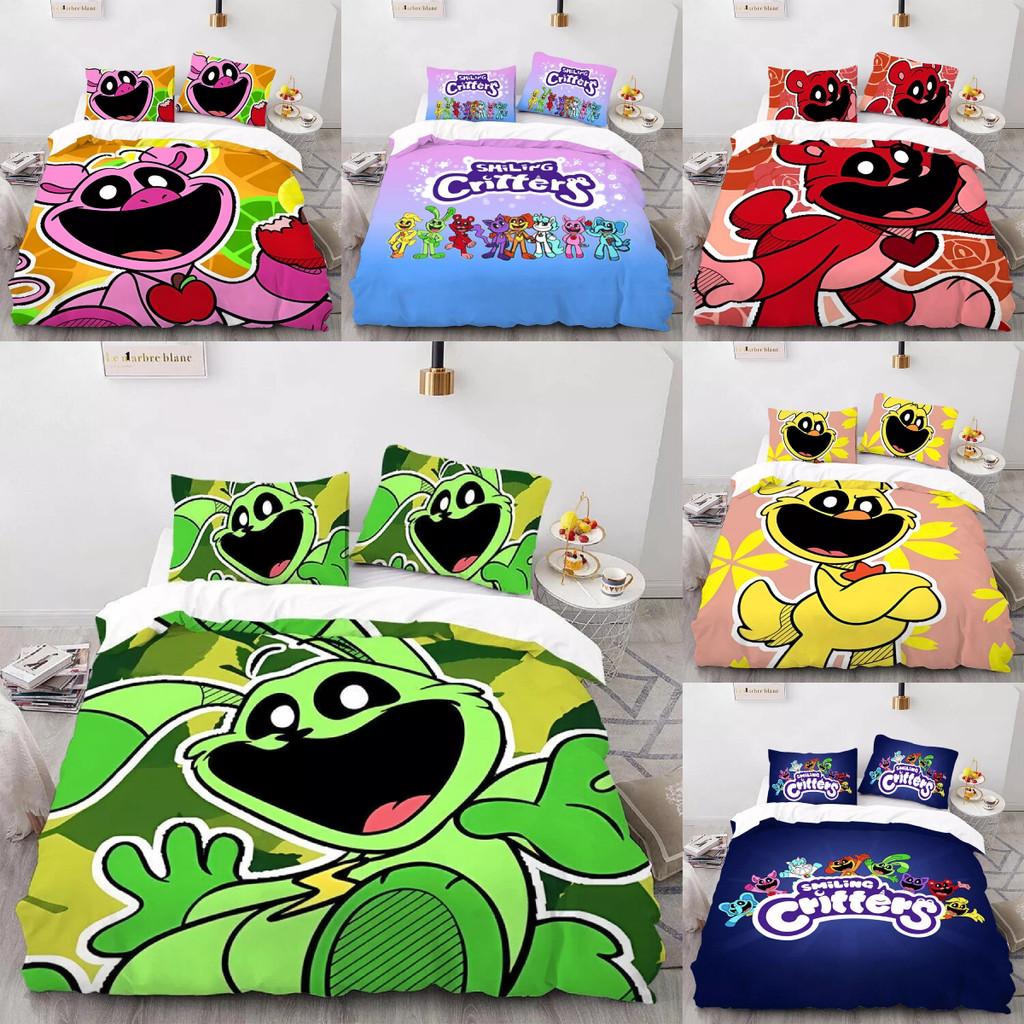 Luxurious Three Piece 3d Digital Print Bed Set Featuring Soft Microfiber Cartoon Design