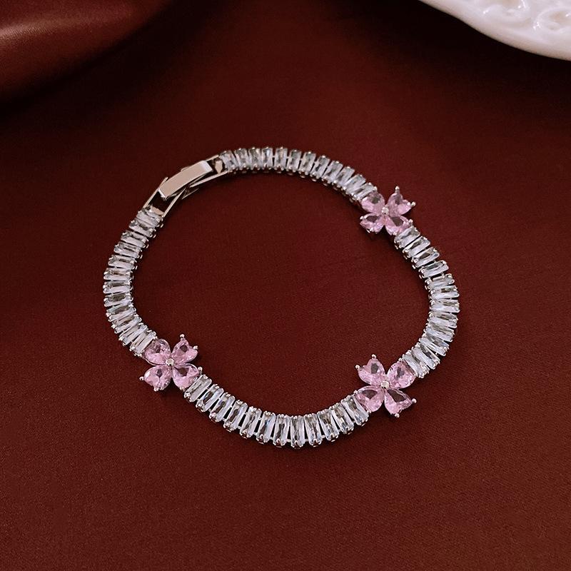 

Браслет с цирконом, браслет в стиле ретро, легкая роскошь, нишевые ювелирные изделия высокого класса