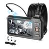 VEVOR Dual Lens Endoscope with Light, 5" HD IPS Screen Industrial Borescope Camera, 5.5mm Slim Lens, 8X Zoom