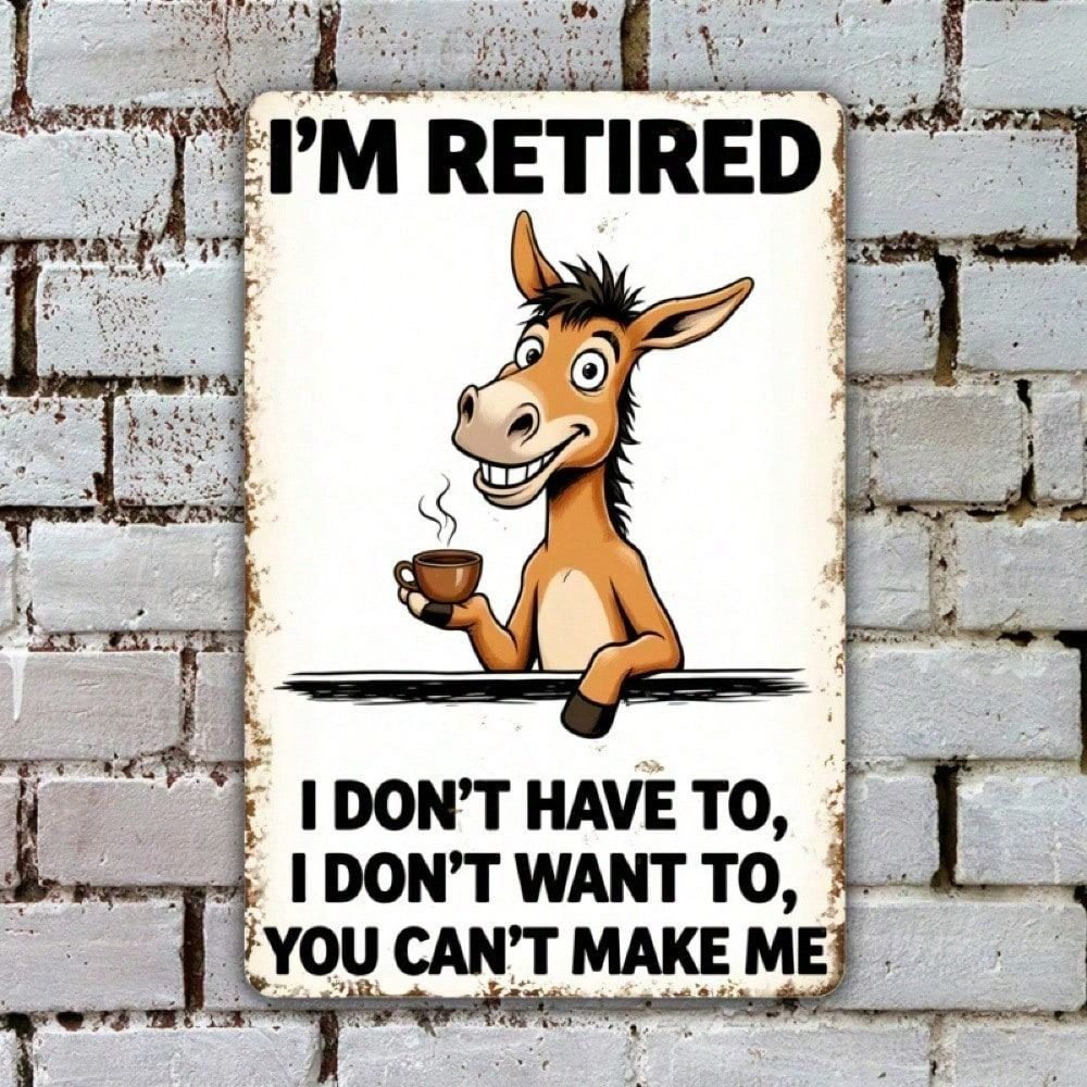Vintage Metal Sign/Wall Decor for Kitchen, Coffee, Bar, Cafe, Interior
