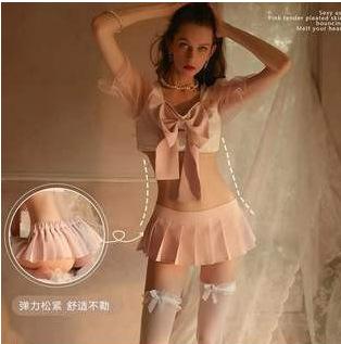 Uniform sexy lingerie jk passion suit pure desire pajamas cute bow sexy pleated temptation