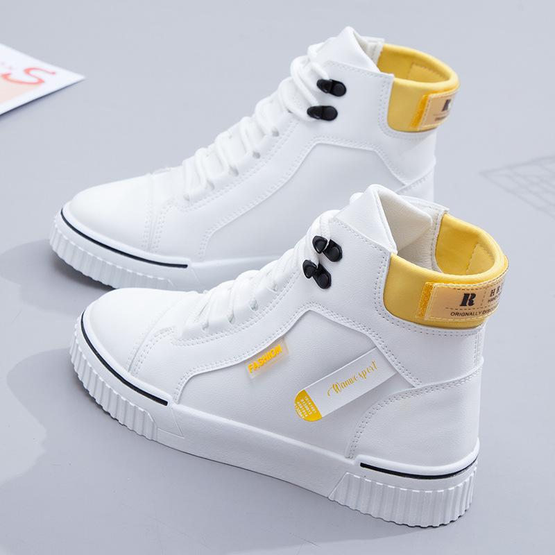 Nuove scarpe da donna in pelle bianca Sneakers per studenti acquista in  modo economico — spedizione gratuita, recensioni reali con foto — Joom