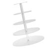 Cupcake Stand Multi Round Tiers Transparent Acrylic High Stability Cupcake Tower for Display Serving Party