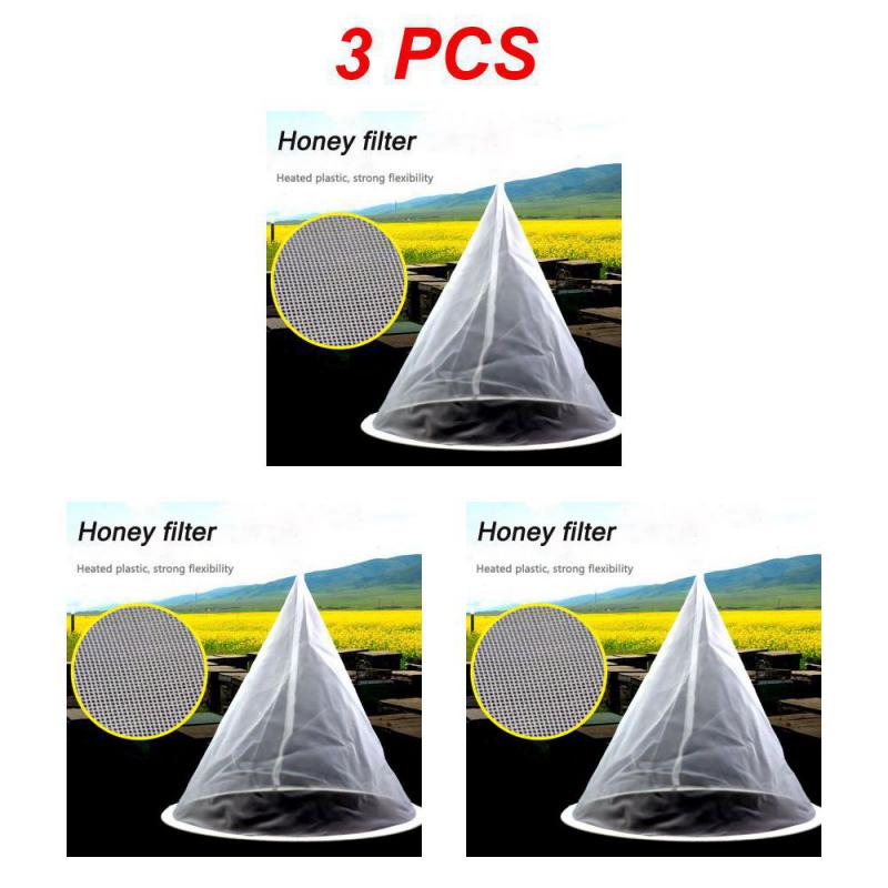 1/3/5pcs Bee Honey Filter Impurities Filtration Cloth Fiber Precision Screener Strainer Net Apiculture Hive Equipment Bees Tools