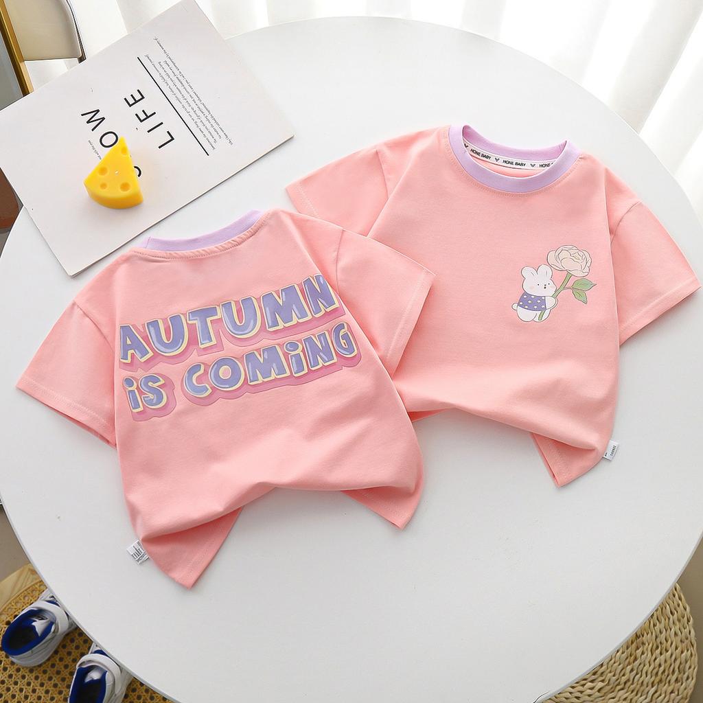 Children's short-sleeved T-shirt summer cotton new boys Korean version of girls boys clothes half-sleeved baby top children's clothing