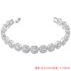 Light Luxury 8.5Mm Wide Classic Round Diamond Splicing Bracelet Necklace Personalized Hip Hop Round Set Vl590-591