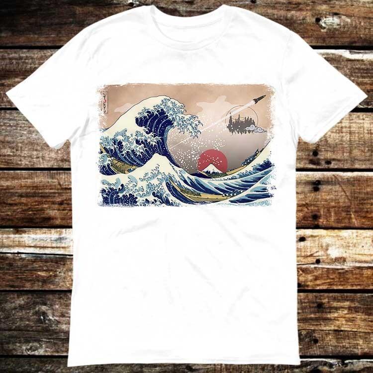 Hokusai The Great Wave Off Kanagawa Japanese Art T Shirt 6042 Unisex T-Shirt S