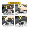 Tire chain, non-metallic, 6 pieces, car tire chain, automobile anti-slip chain, compatible tire width 165~265mm, general type, high performance,