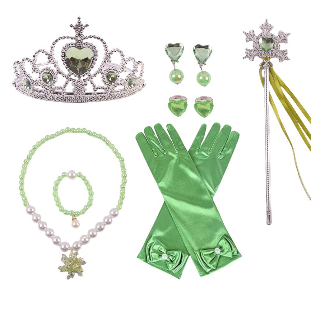 Frozen Princess Dress-Up Set: Necklace, Crown & Fairy Wand for Kids