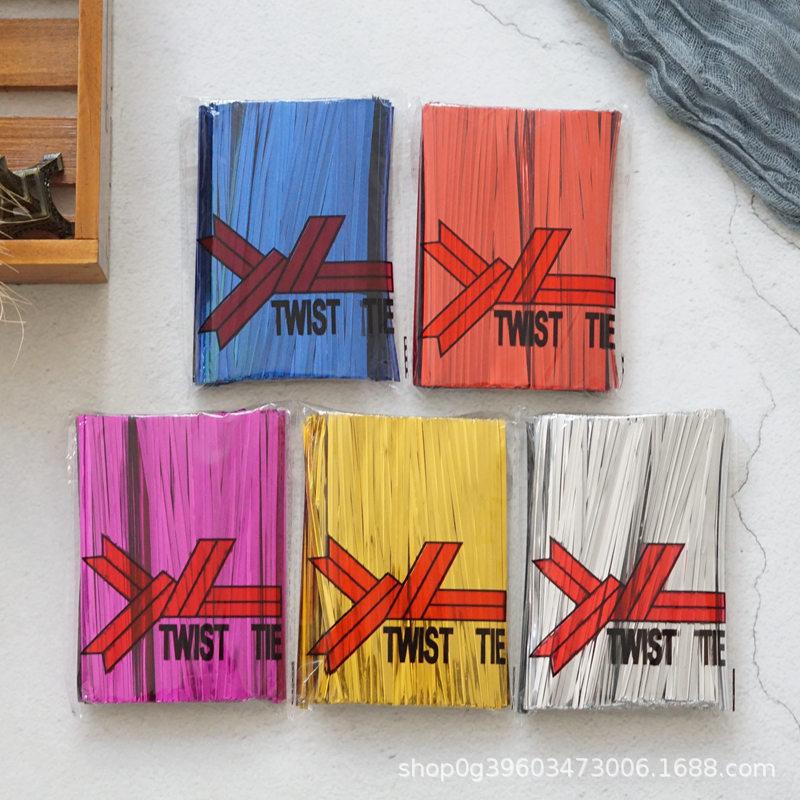 Colored Zip Ties With Gold Wire Ties