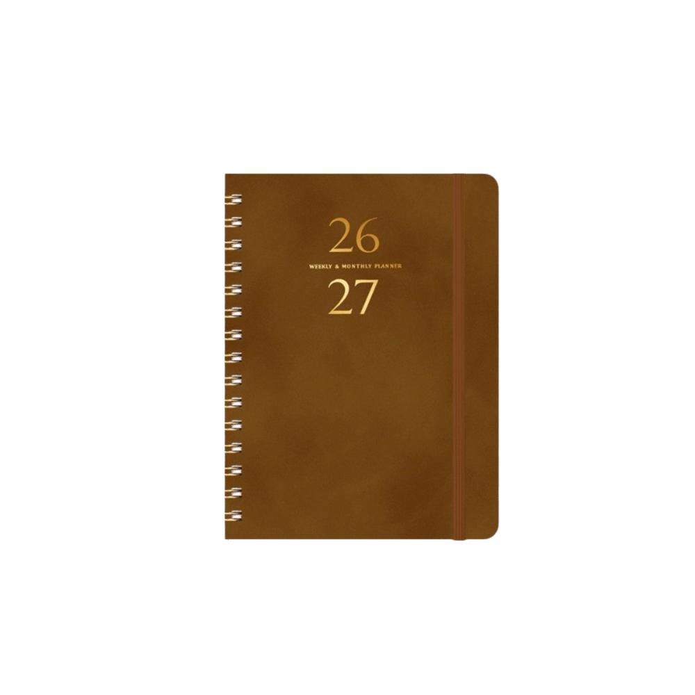 PU Leather Agenda Book Colorful Inner Page Appointment Book To Do List Notepad for Student Gift
