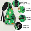 AU427 Dog Sling Backpack Men Women Dog Cute Paw Print Crossbody Shoulder Chest Bag for Travel Hiking Casual Daypack Back Pack