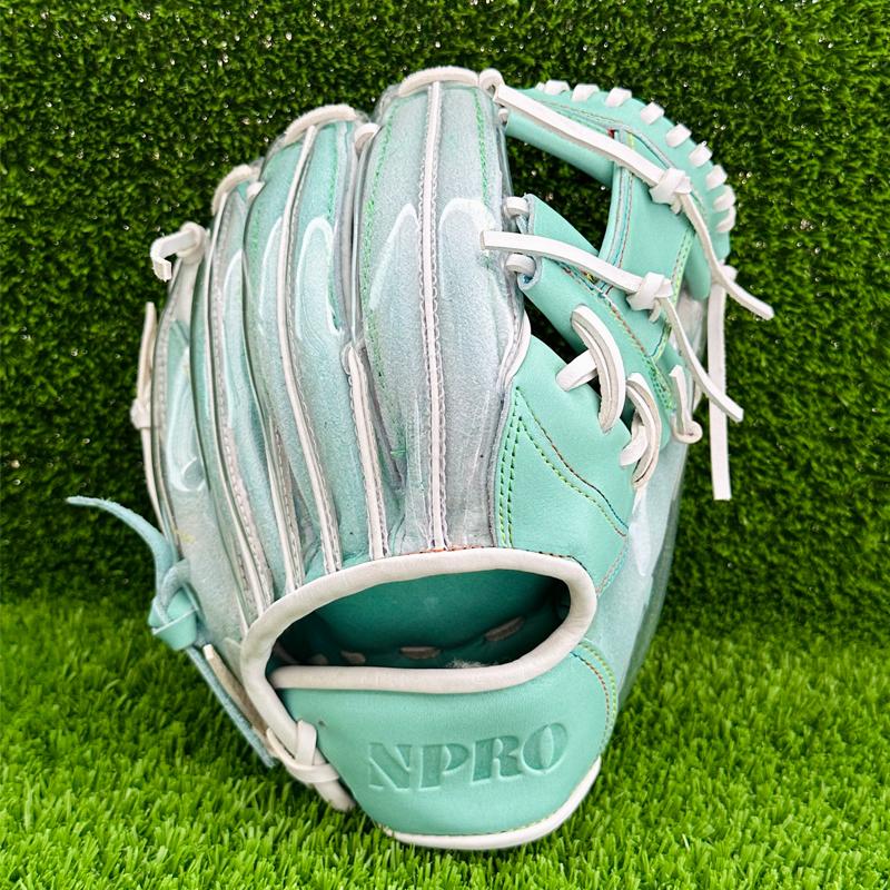Wholesale Custom Waterproof Mint Youth and Adult Infield Kip Leather Baseball Glove for Children Training Leather&Racing&Adults