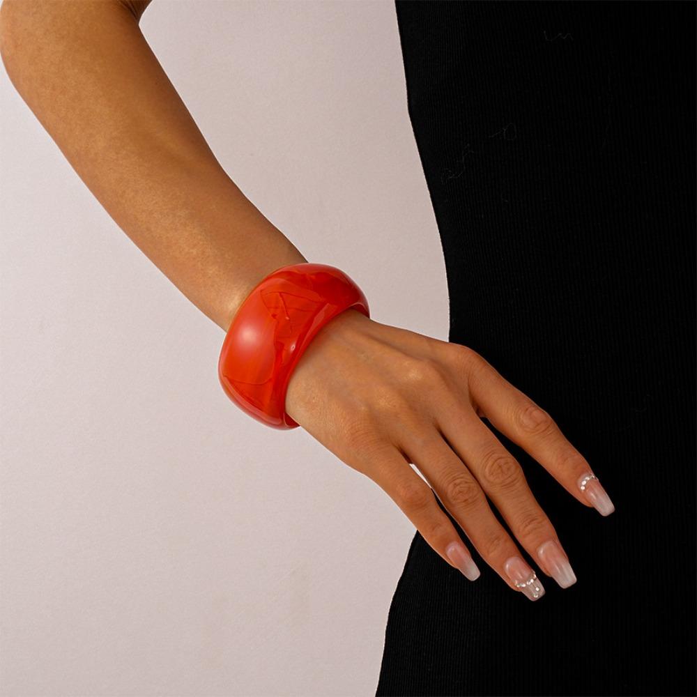 Big Size Irregular Acrylic Bangles Irregular Hand Ring Geometric Bracelets  Travel