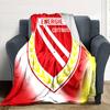 Energie Cottbus Club Emblem Gradient Print Flannel Throw Blanket Soft Plush Blanket for Sofa Couch Bedroom Sport Fan Home Decor