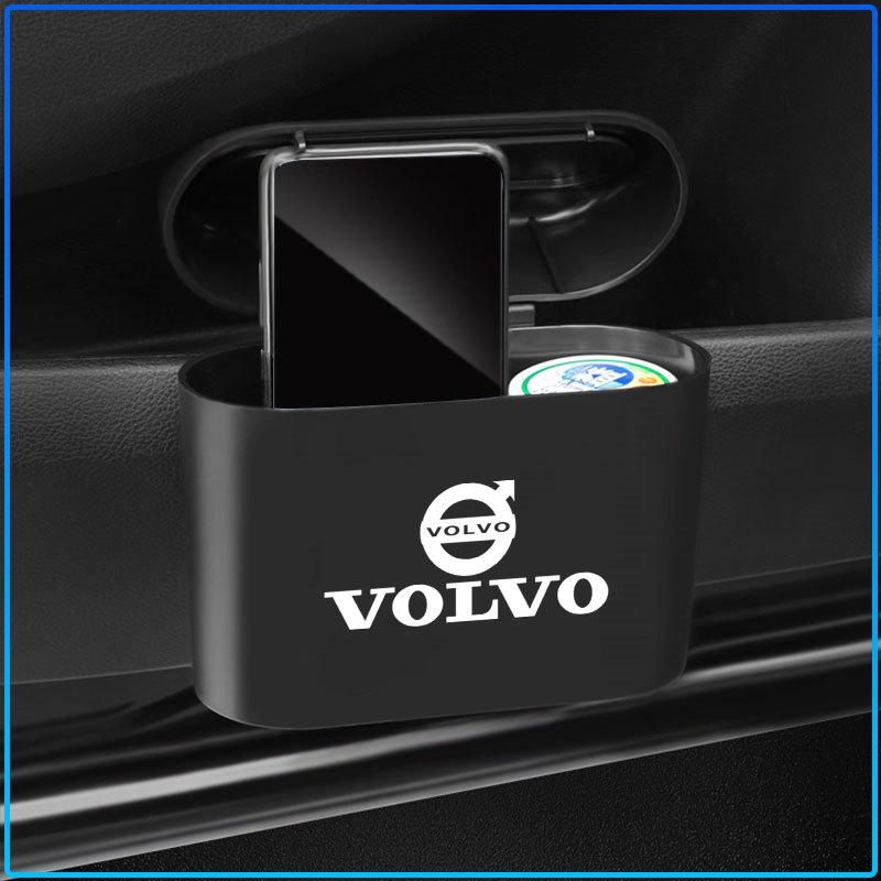 Car Trash Bin Hanging Storage Box ABS Square Pressing Trash Bin For Volvo 240 C70 S40 S50 S60 S70 S80 S90 V40 V50 V60 V90 XC40 XC60 XC90 Vnl Truck