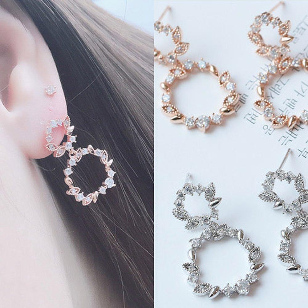 [Aslit] Zenith Leaf Cubic Drop Earrings