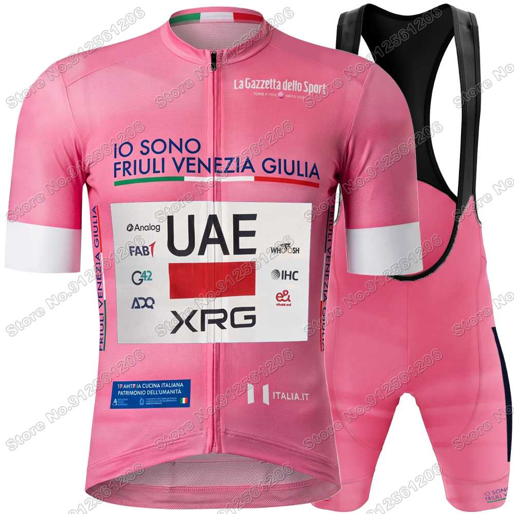 Team Tadej Pogačar Radtrikot Set Italien Frankreich Spanien Schweiz Tour Radsportbekleidung Herren Rennrad Trikot Trägerhose