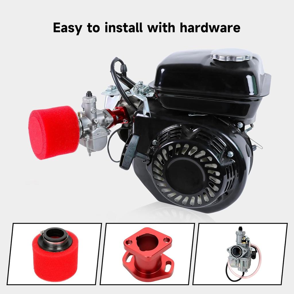 FVRITO VM22 Racing Performance Carburetor Carb For Predator 212Cc 196Cc Coleman CT200U BT200X KT196 Mini Bike Go Kart GX160 GX200 6.5HP OHV Clone