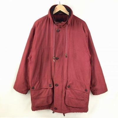 90s Vintage PINO BAZZO Padded Coverall Jacket Men L Bordeaux Outer jumper(USED)