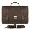 Li Shen Men's Crazy Horse Leather Business Briefcase