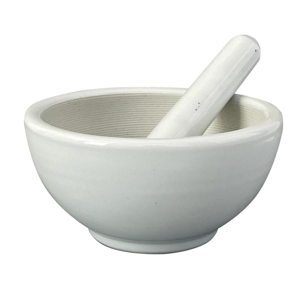 Thickened Ceramic Mortar & Pestle Set for Grinding Pigment and Glaze