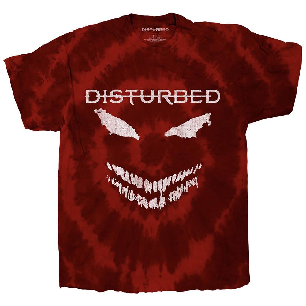 Disturbed Scary Face Official Tie Die T-Shirt