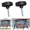 Pair of Plastic Screws and Bolt for Secure Attachment of Canopy Frame to For Garden Swing Chairs Practical Use