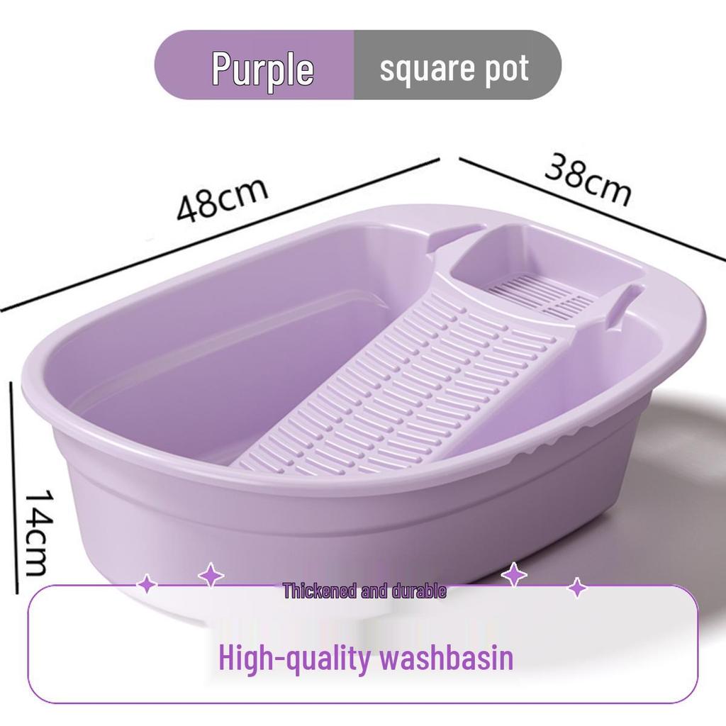 Children's and Baby Clothing Hand Wash Basin with Rubbing Board for Underwear and Socks
