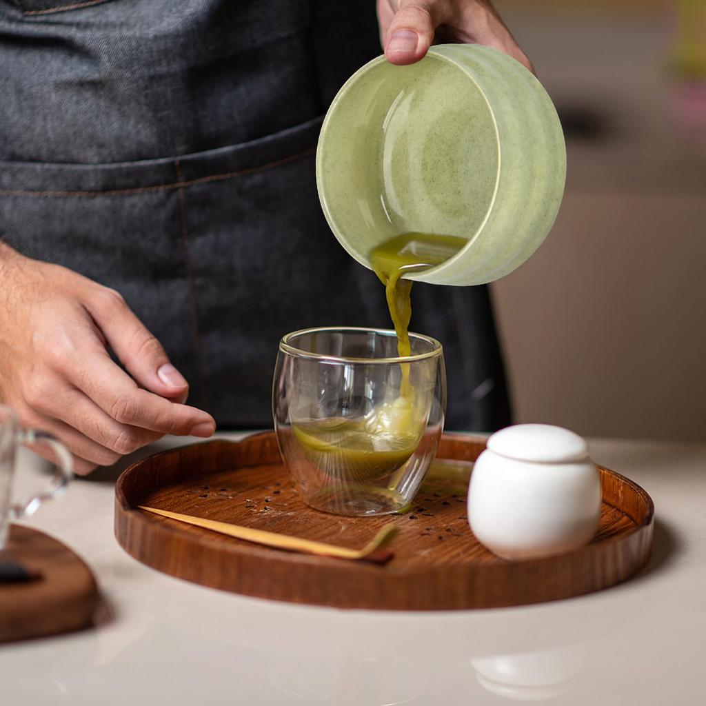 QuiExact 4-Piece Matcha Set, Includes Matcha Bowl, Tea Ceremony Utensils, Matcha Whisk, Chashaku, Tea Scoop, and Matcha Whisk Set. Perfect for Tea