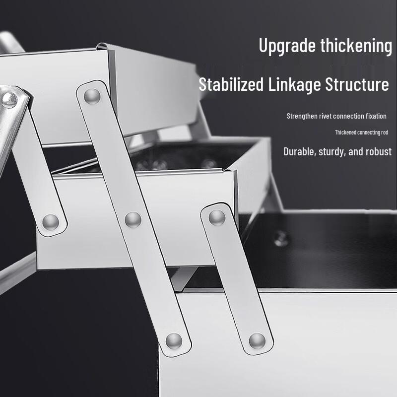 JNL Stainless Steel Folding Toolbox