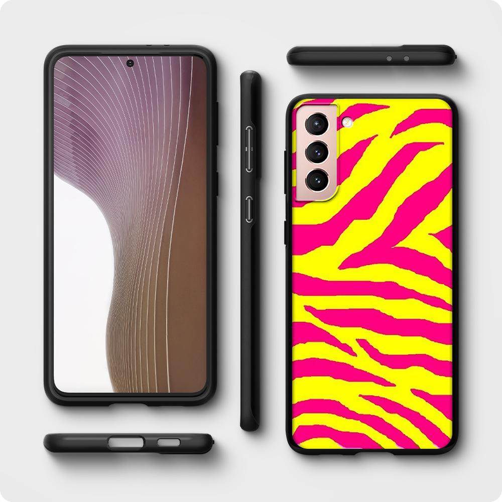 Zebra Stripe Print Case for Samsung Galaxy S22 Ultra Phone Cover S21 S20 FE S10 S9 S8 Plus S10e S7 Edge Black Soft Silicone