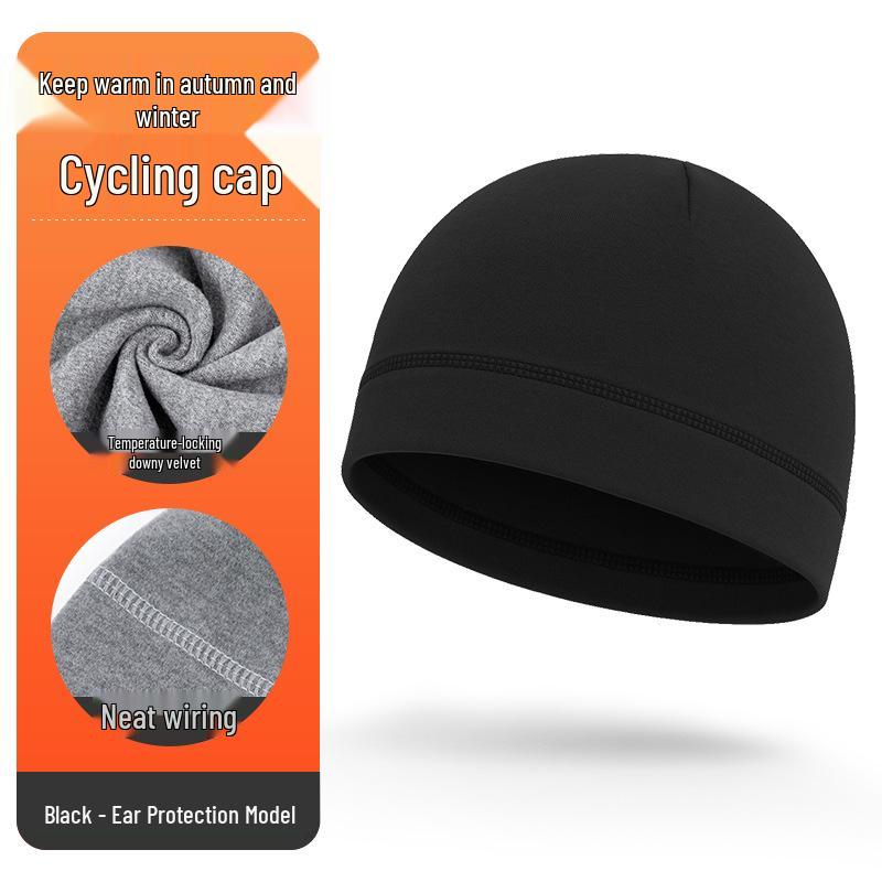 Windproof Winter Cycling Beanie: Warm Ear-Covering Hat for Motorcycling, Running & Sports