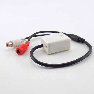 Microphone Sound Monitoring Audio Pickup DC 9V-12V RCA Female Adapter for CCTV Camera Security System