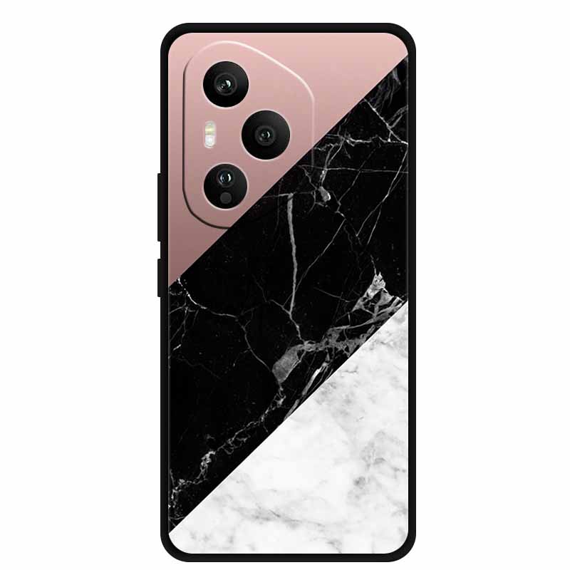 For Honor 400 Pro 5G Case Honor 400 5G Marble Painted Silicone Back Cover Cases for Honor 400 Pro/ 400 TPU Black Case 400 Pro 5G