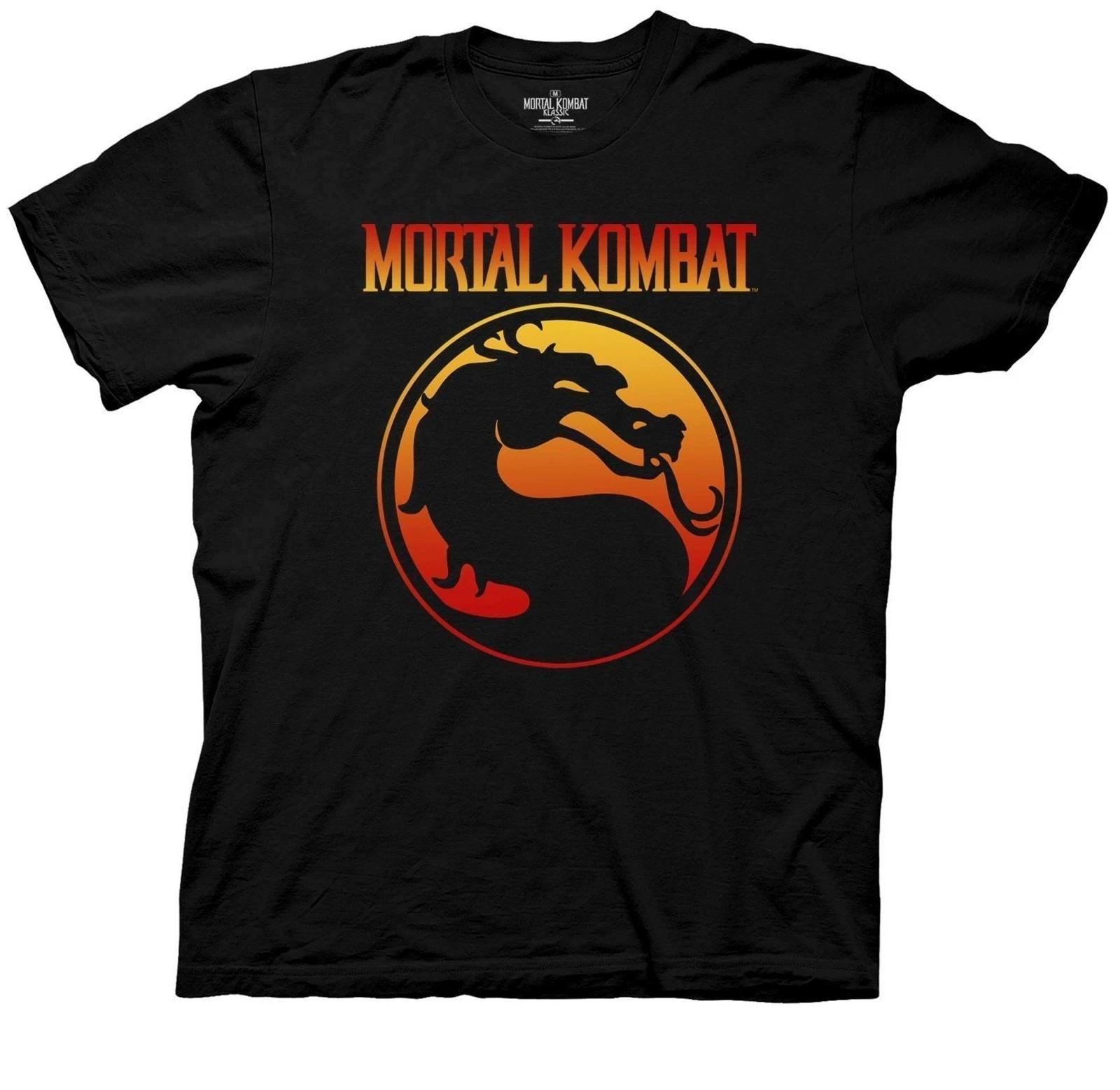 Mortal Kombat Klassic Logo Officially Licensed Adult T-Shirt XXL