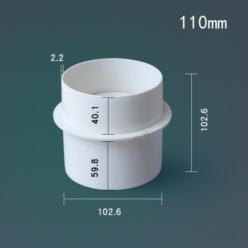 

Блокатор тяги Демфер Вентиляція Зворотний клапан Заслінка від зворотного тягу Для вбудованих повітроводів Кухня Дім Вентиляційна решітка 110mm