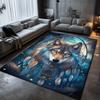 Dream Talk Wolf Printed Carpet Wolf Pack Wolf King Printed Large Area Carpet Living Room Bedroom Decoration Rug