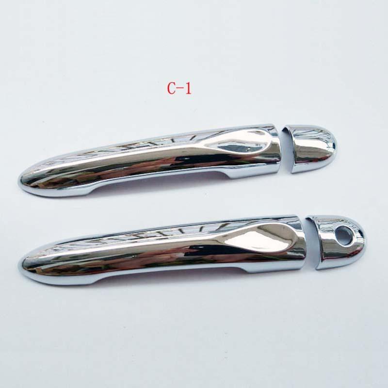 Abs Chrome Door Handle Cover for Renault Clio Iv 4 Lutecia 2014 2015 2016 2017 2018 Car Accessories Color Imatation Carbon Fiber
