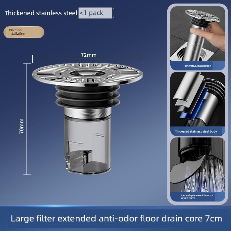 Sewer Pipe Breakage Repair, Extended Drain Core, Anti-Odor Bug Prevention, Bathroom Water Leakage, Stainless Steel Extension Pipe, Universal