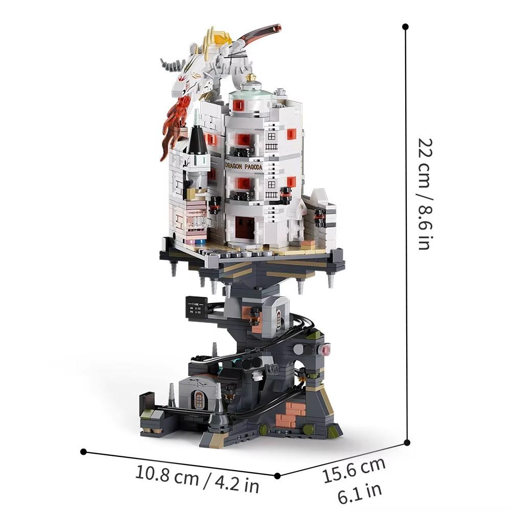 

Non-Toxic 1000Pcs Gringottses Wizard Tower Magic World Dragon Moc Building Bricks Set Blocks Toys For Kids Children Adult Birthday Gifts