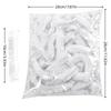 Bowl Covers Elastic 100 Pieces Clear Elastic Wrap Plate Covers Cling Bags for Leftover Food Fresh Fruits Vegetables Sourdough
