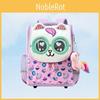 Cartoon Cat Childrens Backpack With Breathable Oxford Cloth For Preschool Kids